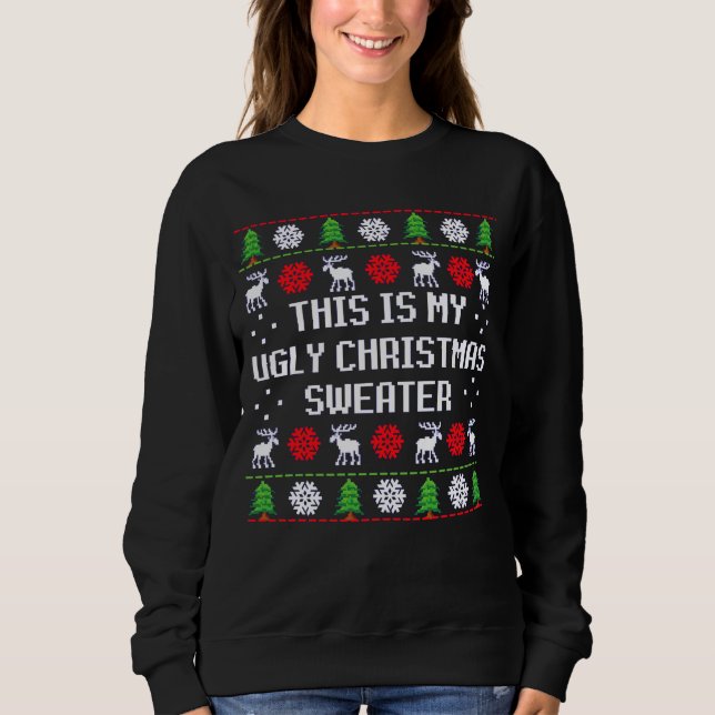 Ugly Christmas Sweater Sweatshirt (Vorderseite)