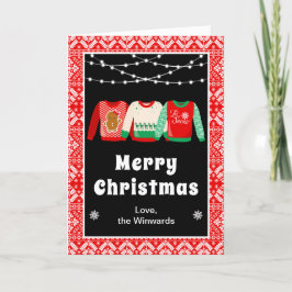 Ugly Christmas Sweaters Red Frohe Weihnachten