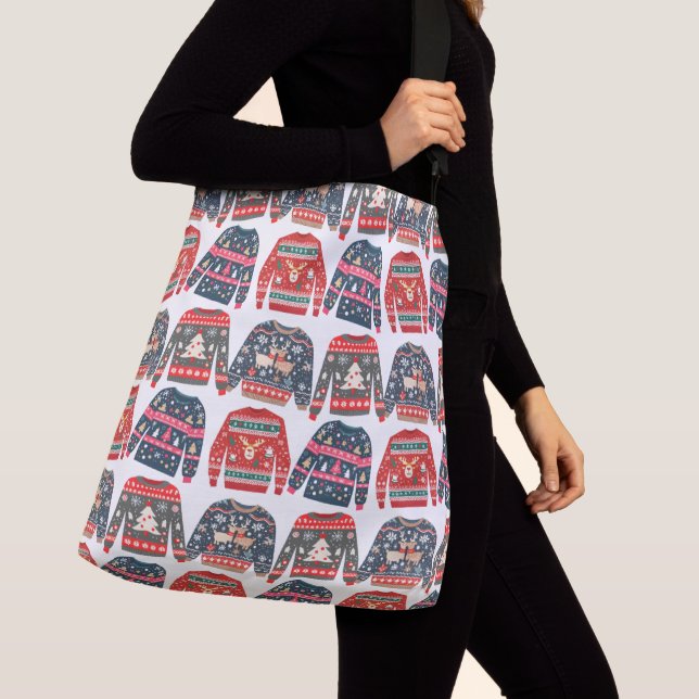 Ugly Christmas Sweaters Tragetaschen Mit Langen Trägern (Von Nahem)