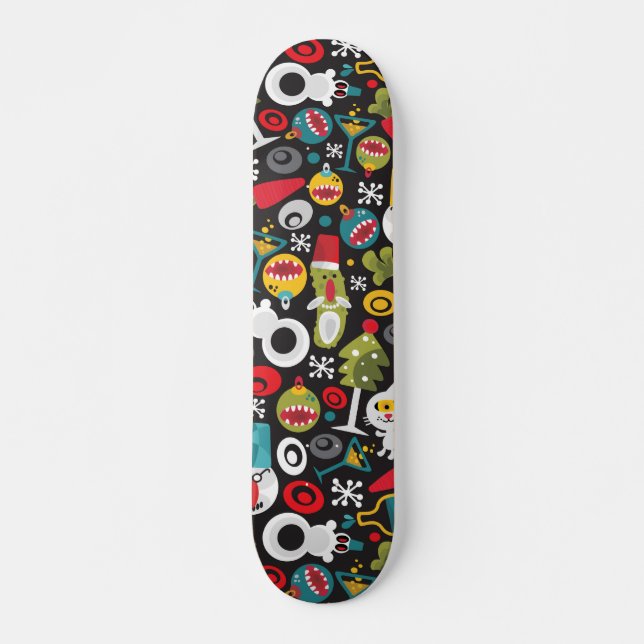 Ugly Christmas und Happy New Year Skateboard (Vorne)