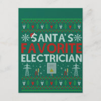 Ugly Electrician Xmas Geschenk Santa Lieben Electr