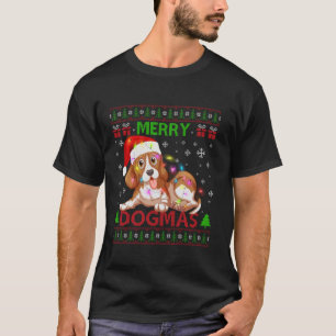 Ugly Funny Merry Dogmas Beagle Xmas Hund Weihnacht T-Shirt