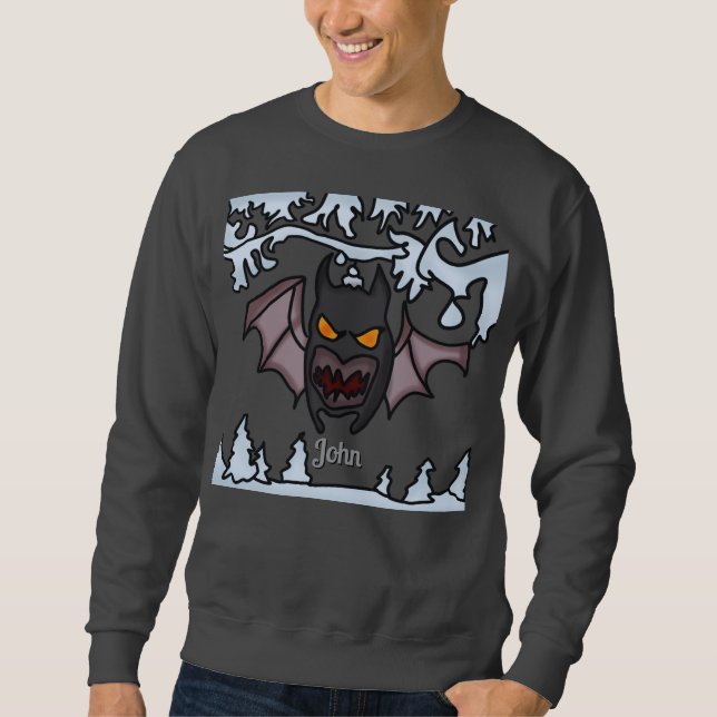 Ugly Funny Winter Bat Sweatshirt (Vorderseite)