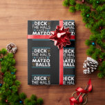 Ugly Hanukkah Deck Hall mit Matzo Ball Chanukah Geschenkpapier<br><div class="desc">Ugly Hanukkah Deck Hall mit Matzo Ball Chanukah jüdisches Geschenk</div>