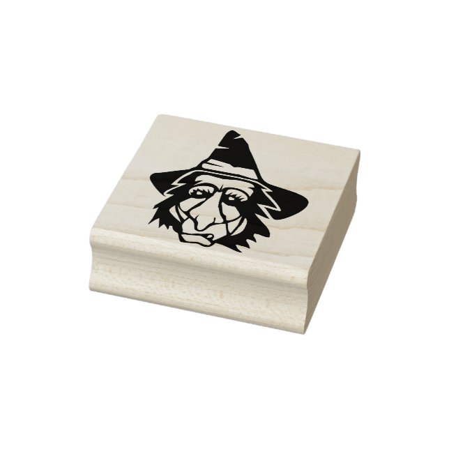 Ugly Hexe Silhouette Kunst Briefmarke Gummistempel (Stempel)