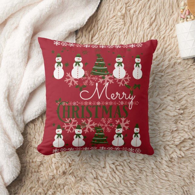 Ugly Holiday Sweater Frohe Weihnachten Kissen (Decke)