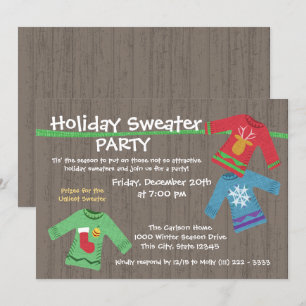 Ugly Holiday Sweater Party Einladung