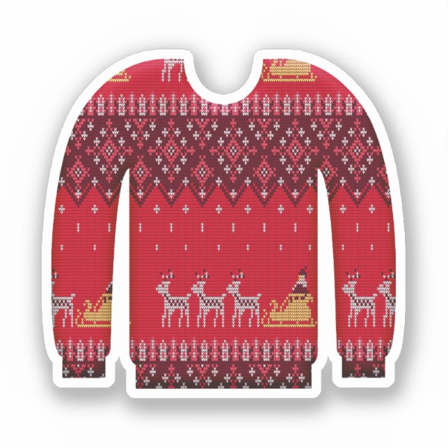 Ugly Holidays Sweater Aufkleber (Vorderseite)