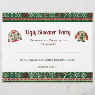 Ugly Sweater Award Party