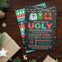Ugly Sweater Christmas Baby Dusche