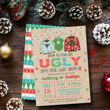 Ugly Sweater Christmas Baby Dusche