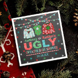 Ugly Sweater Christmas Baby Dusche Serviette<br><div class="desc">Feiern Sie stilvoll mit diesen trendigen Babydusche-Servietten. Dieses Design lässt sich leicht mit Ihrer speziellen Veranstaltungssprache personalisieren und Ihre Gäste werden begeistert sein,  wenn sie diese fabelhaften Servietten sehen.</div>
