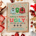 Ugly Sweater Christmas Baby Dusche Willkommen Poster<br><div class="desc">Feiern Sie stilvoll mit diesem trendigen Babydusche-Begrüßungsschild. Das Design ist leicht mit Ihrer eigenen Formulierung zu personalisieren und Ihre Familie und Freunde werden begeistert sein,  wenn sie dieses fabelhafte Party-Zeichen sehen. Entsprechende Party-Elemente finden Sie in der Auflistung.</div>