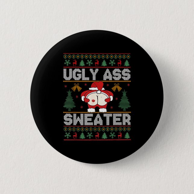 Ugly Sweater Christmas  Button (Vorderseite)