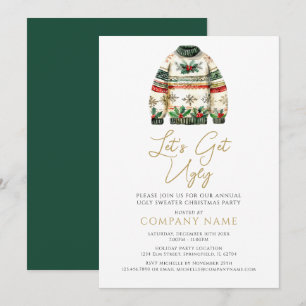 Ugly Sweater Christmas Corporate Party Einladung