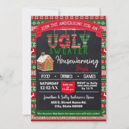 Ugly Sweater Christmas Housewärming Bash Einladung