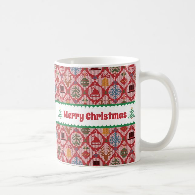 Ugly Sweater Christmas Kaffeetasse (Rechts)