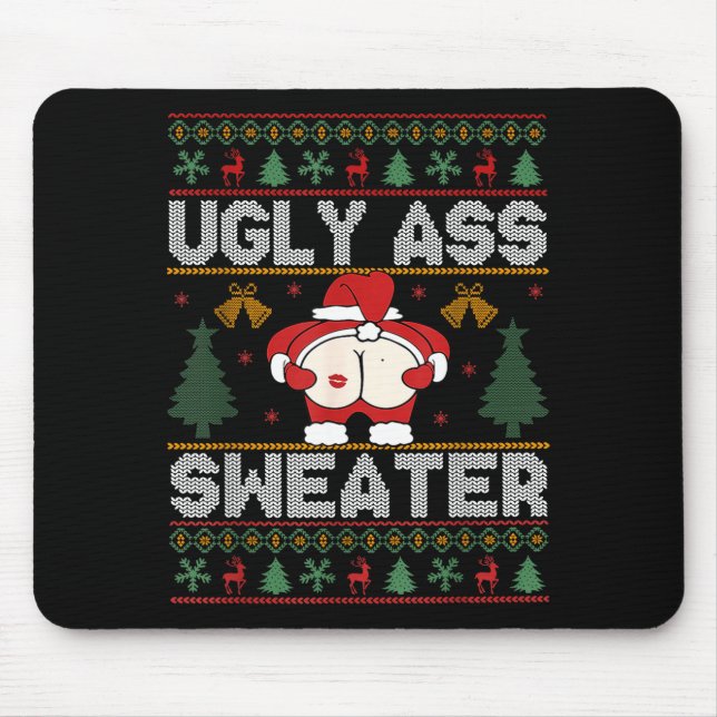 Ugly Sweater Christmas  Mousepad (Vorne)