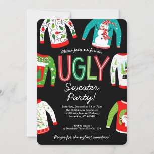 Ugly Sweater Christmas Party Einladung