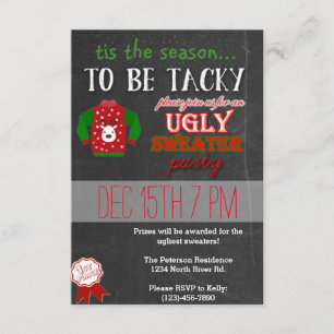 Ugly Sweater Christmas Party Einladung