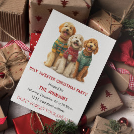 Ugly Sweater Christmas Party Invitation Einladung