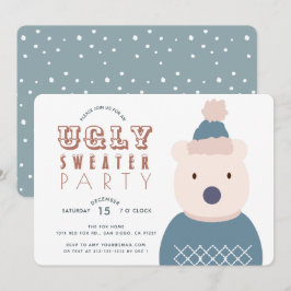 Ugly Sweater Christmas Party Polar Bären Einladung