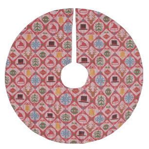 Ugly Sweater Christmas Polyester Weihnachtsbaumdecke