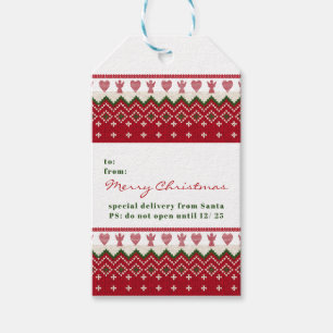 Ugly Sweater gegossen Hyge Angels Herz Weihnachten Geschenkanhänger