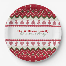 Ugly Sweater gegossen Hyge Angels Herz Weihnachten Pappteller