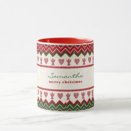 Ugly Sweater gegossen Hyge Angels Herz Weihnachten Tasse