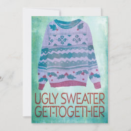 Ugly Sweater Get Together Holiday Party Einladung
