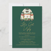 Ugly Sweater Green Christmas Corporate Party
