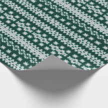 Ugly Sweater Green & White Imitate gegossene Schne