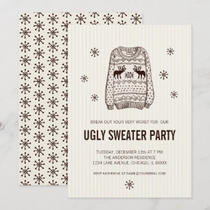 Ugly Sweater Holiday Party Einladung