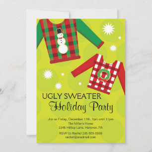 Ugly Sweater Holiday Party Einladungen