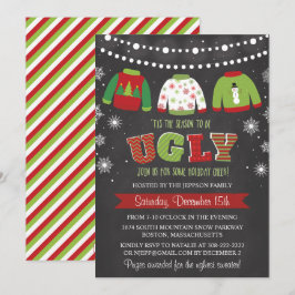 Ugly Sweater Holiday Weihnachten Party Einladung