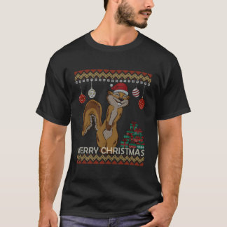 Ugly Sweater Merry Eichhörnchen Funny Idea für Chr T-Shirt