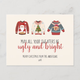 Ugly Sweater Non-Foto Urlaub Farbenfrohe Postkarte