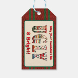 Ugly Sweater Party Geschenkanhänger