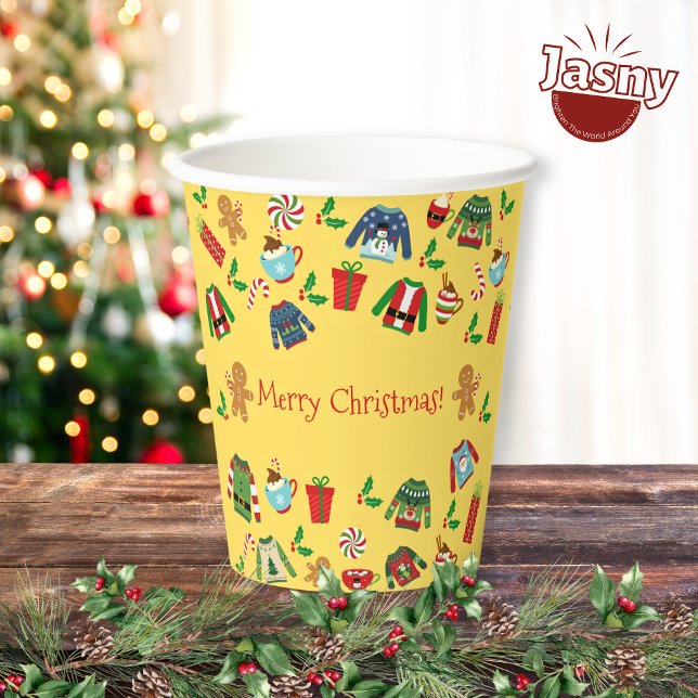 Ugly Sweater Party Pappbecher (Von Creator hochgeladen)