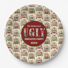 Ugly Sweater Party Pappteller