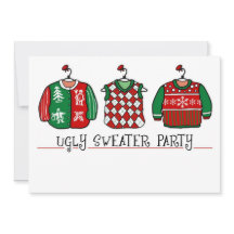 Ugly Sweater Party Weihnachts-Einladung