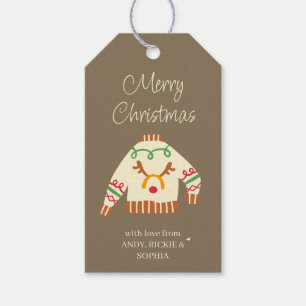 Ugly Sweater Personalisierte Weihnachtsgeschenke T Geschenkanhänger