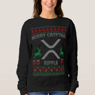 Ugly Sweater Ripple Xrp Coin Merry Cryptmas Christ Sweatshirt