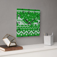 Ugly Sweater Santa Claus Schlitten und Rentiere