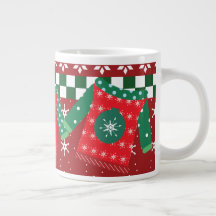 Ugly Sweater Snowflake Muster Red Green