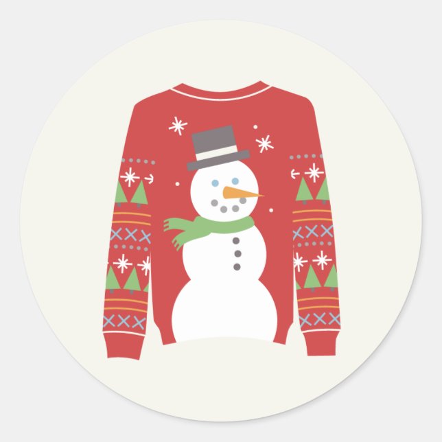 Ugly Sweater Sticker (Vorderseite)
