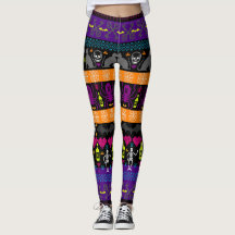 Ugly Sweater Weihnachten - Halloween Strip Print