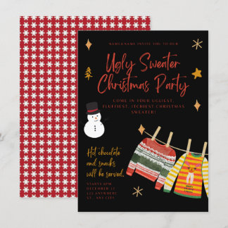 Ugly Sweater Weihnachts-Party Einladungen