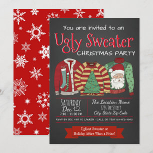 Ugly Sweater Weihnachts-Party Einladungen